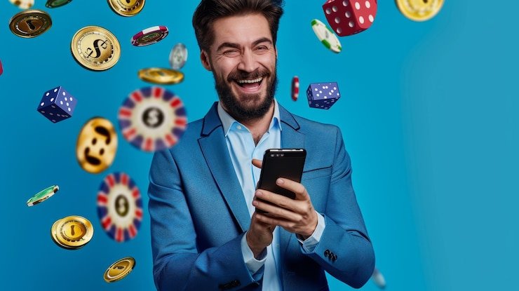 Layar mode demo BandarQ dengan kredit virtual dan tombol kontrol permainan